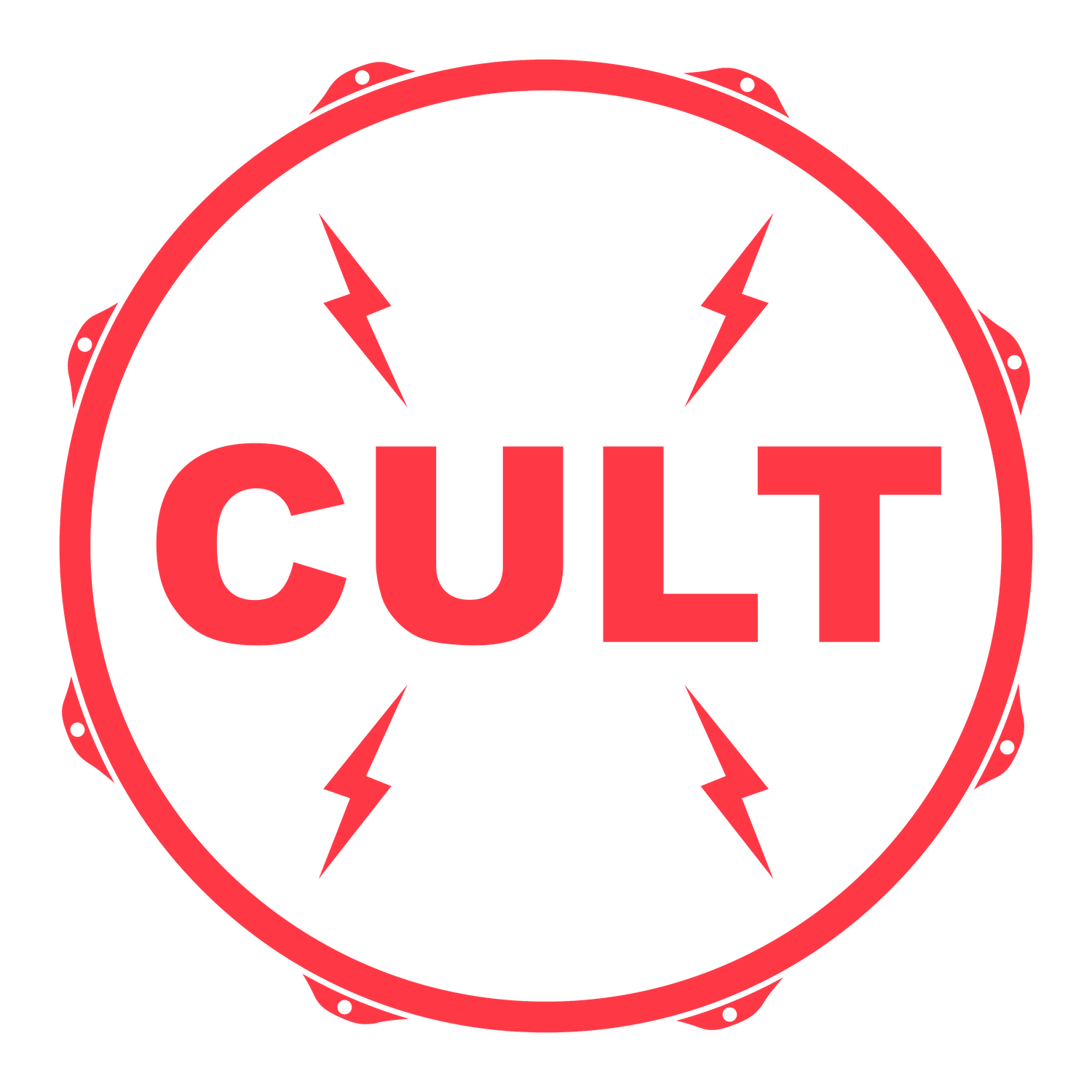 Cult Drum Sounds Logo Red