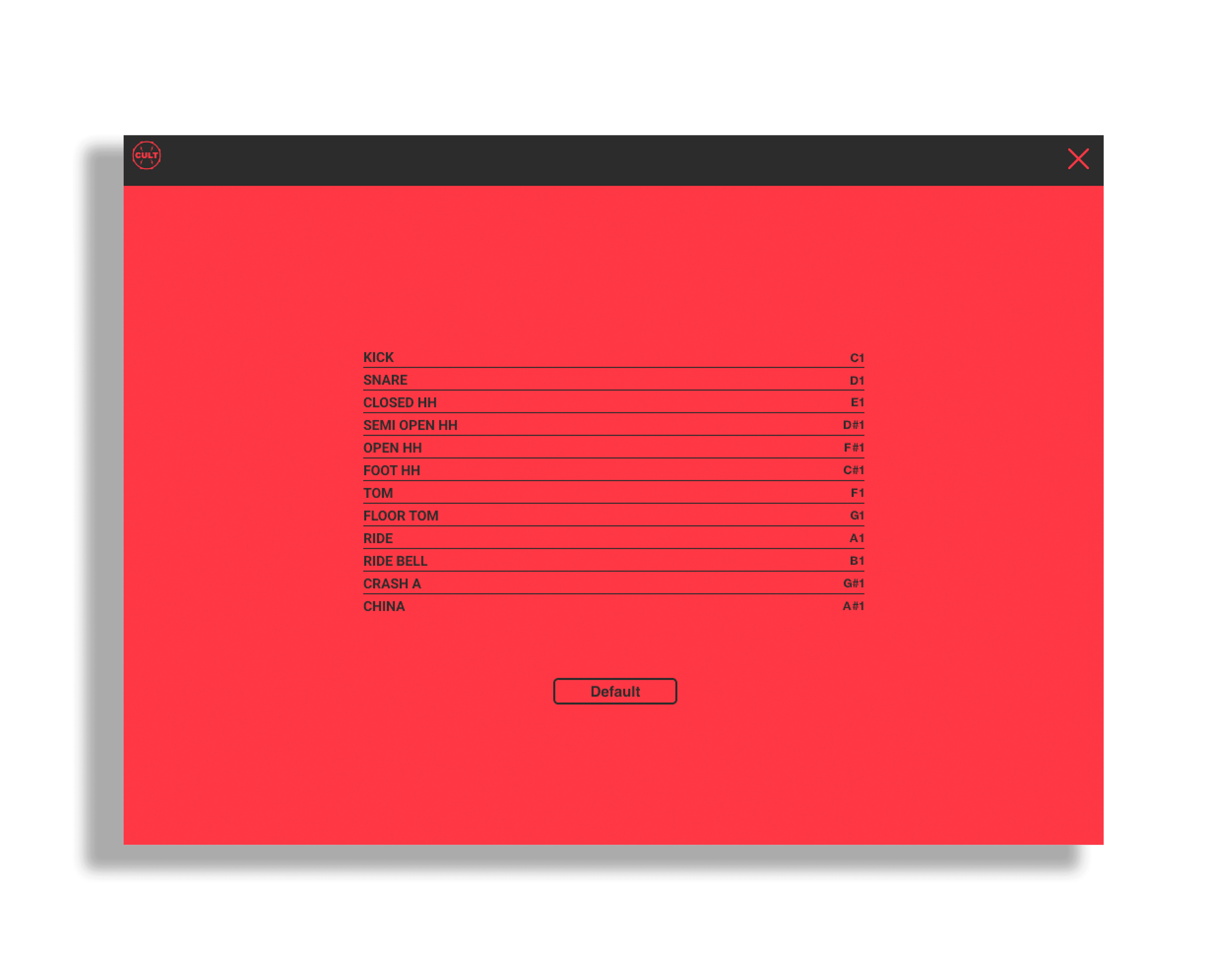 VINTAGE MODERN KONTAKT INSTRUMENT MIDI WINDOW