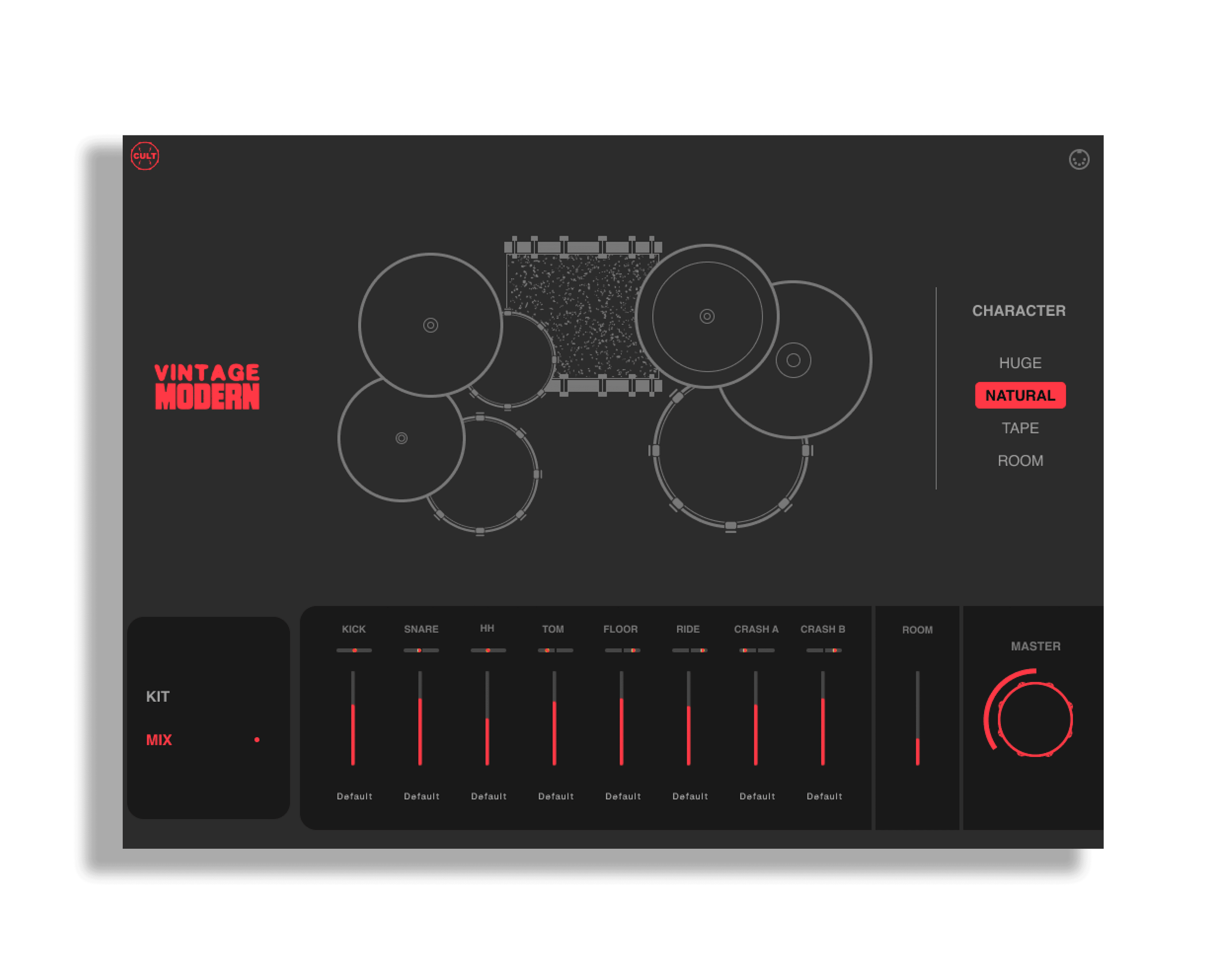 VIntage Modern Kontakt Instrument Mix Window