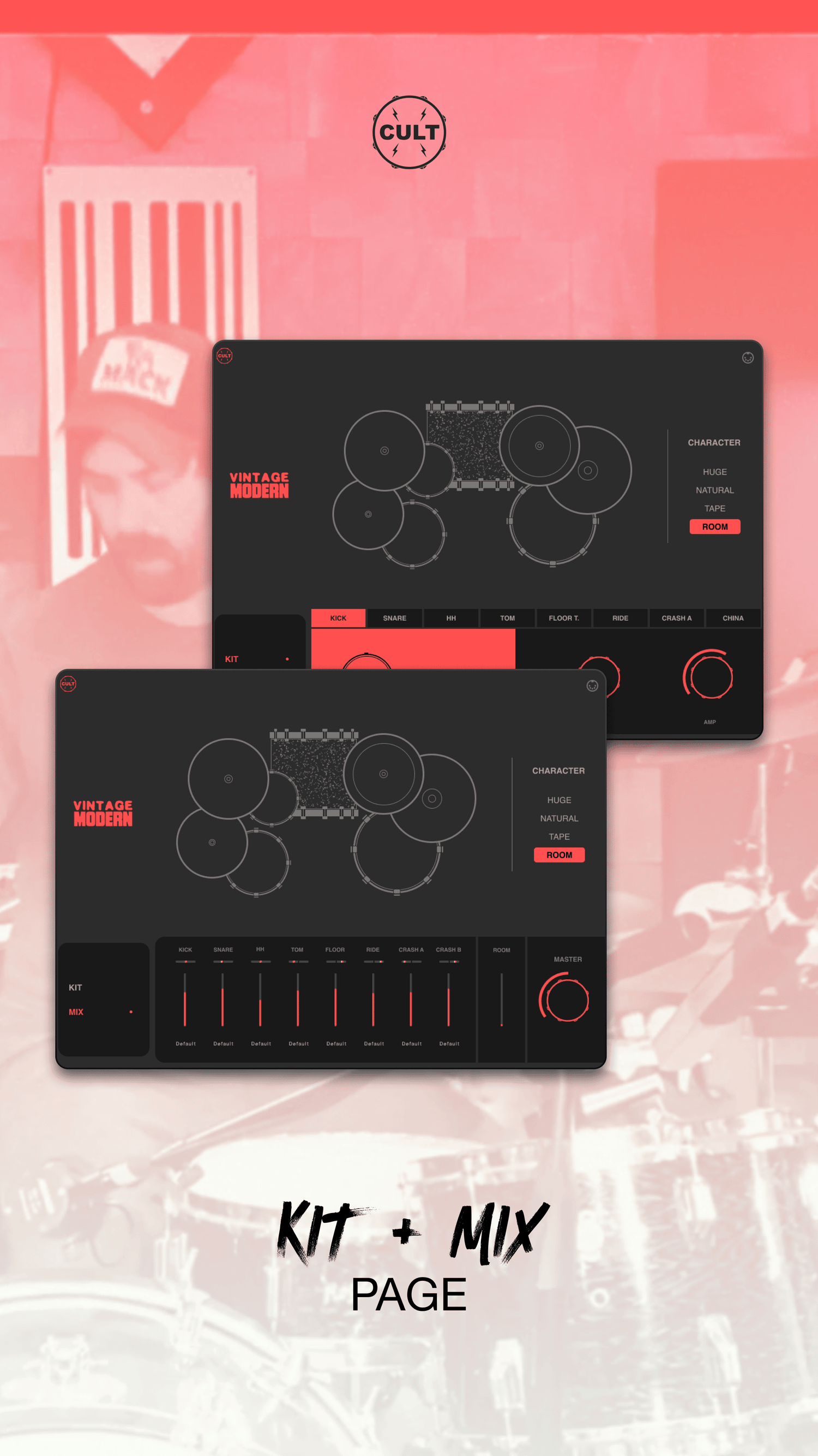 VINTAGE MODERN Kontakt Instrument Kit and Mix Page