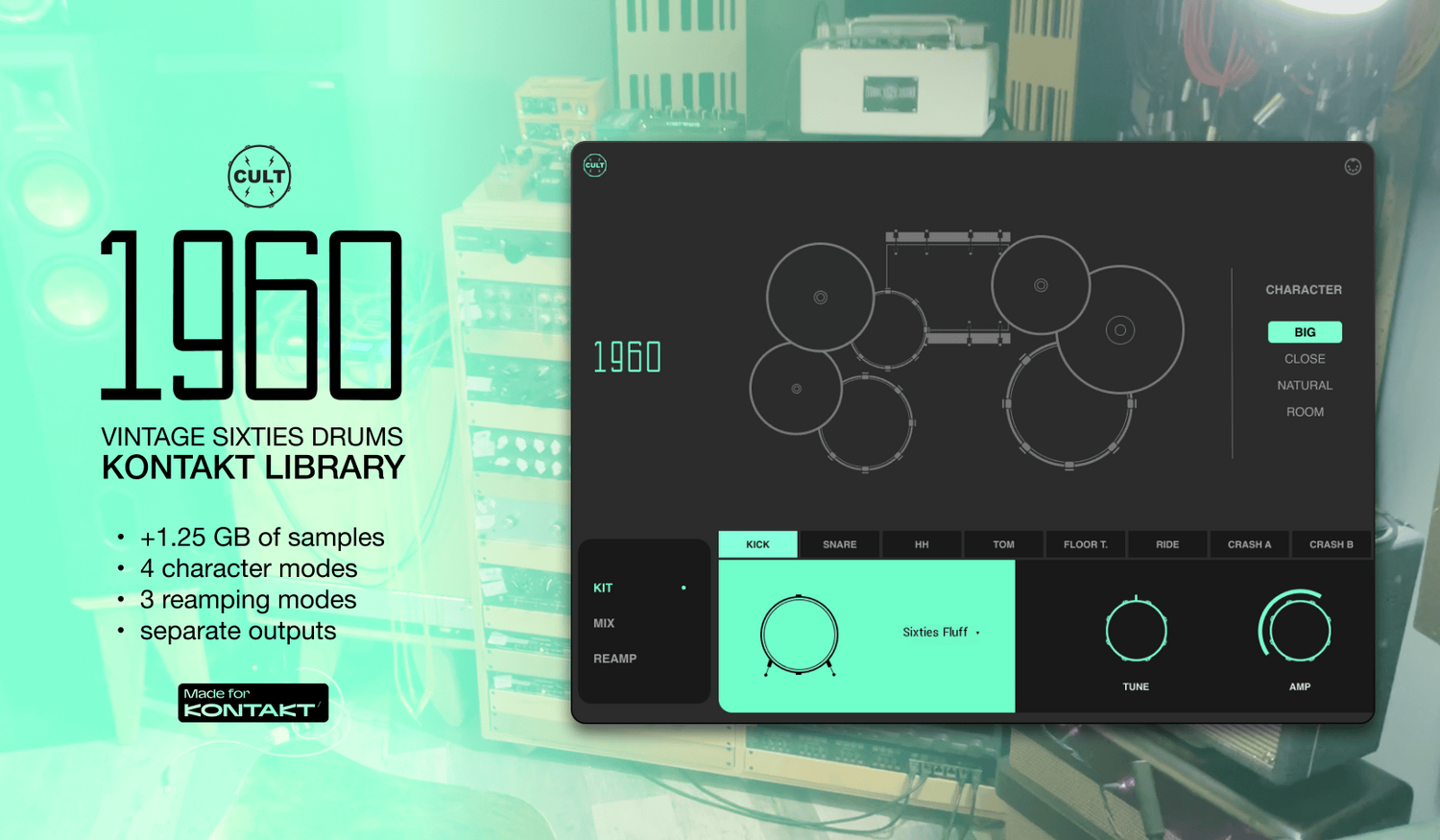 Cult Drum Sounds - 1960 Kontakt Instrument